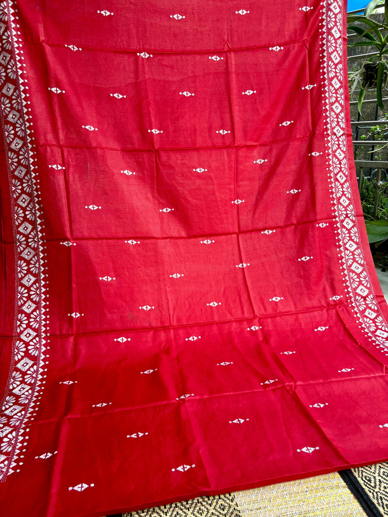Kantha Work Saree