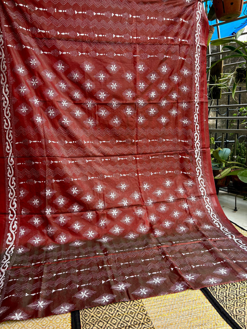 Kantha Work Saree