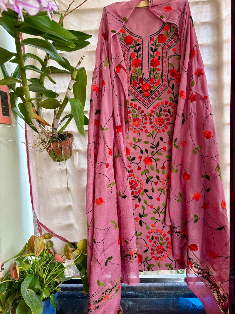 Phulkari Suit in Pure Cotton