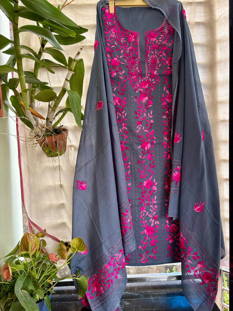 Phulkari Suit in Pure Cotton