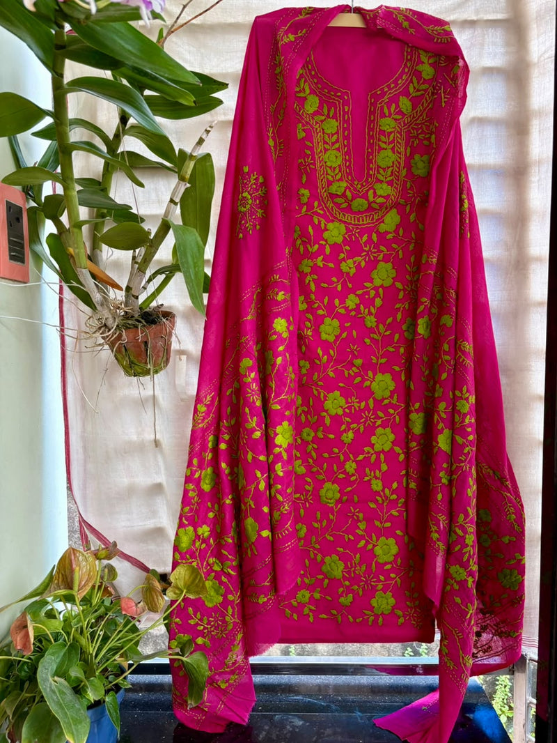 Phulkari Suit in Pure Cotton