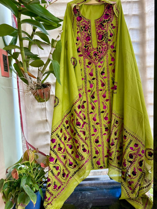 Phulkari Suit in Pure Cotton