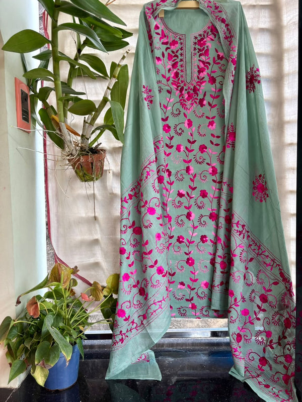 Phulkari Suit in Pure Cotton
