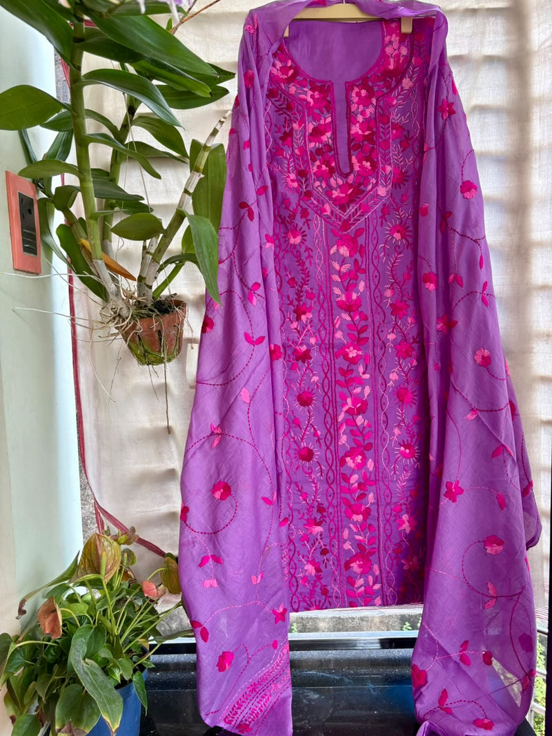Phulkari Suit in Pure Cotton