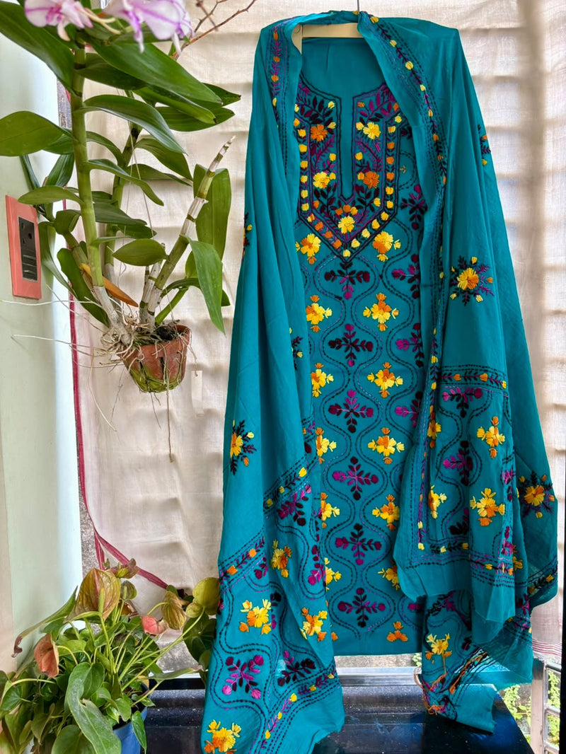 Phulkari Suit in Pure Cotton