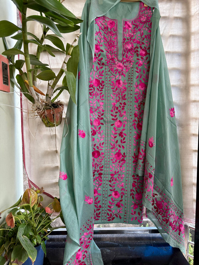 Phulkari Suit in Pure Cotton