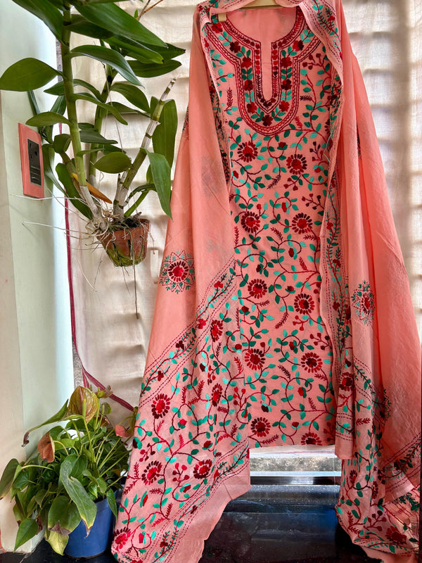 Phulkari Suit in Pure Cotton