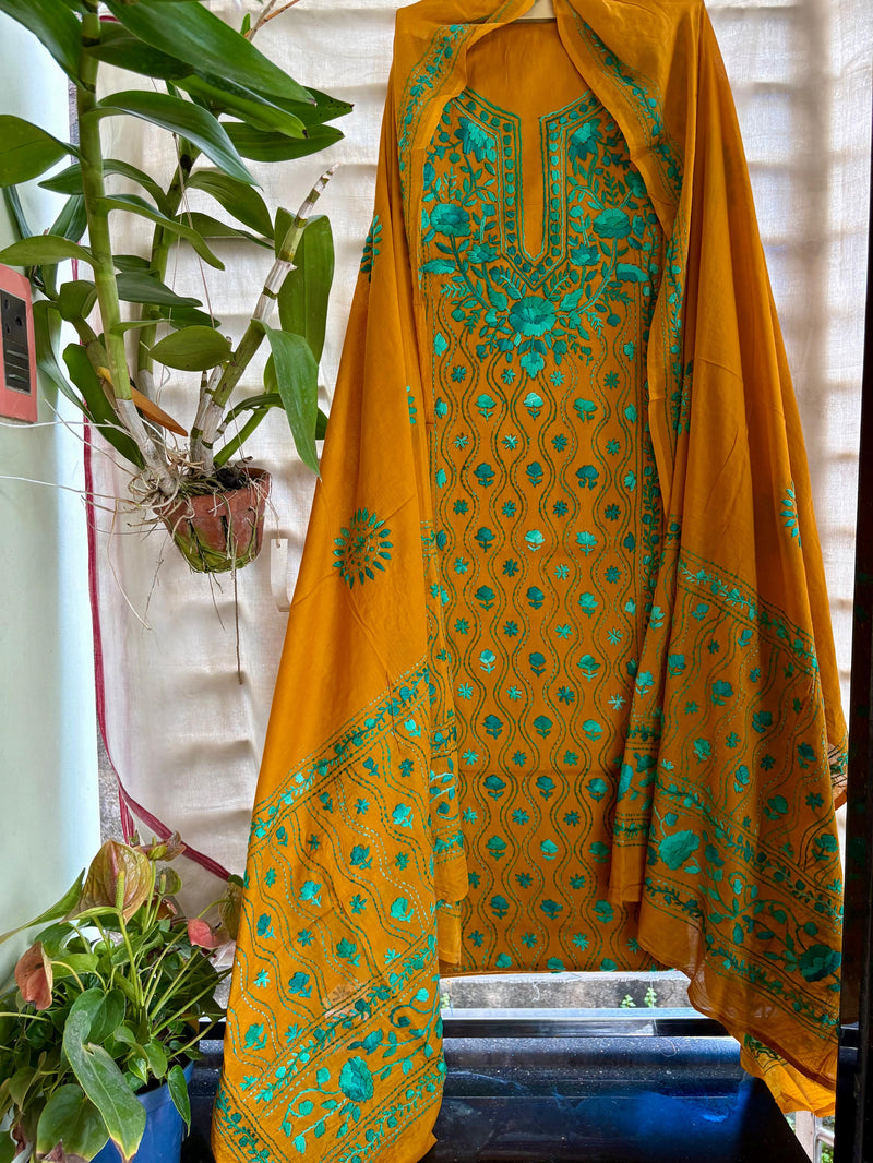 Phulkari Suit in Pure Cotton