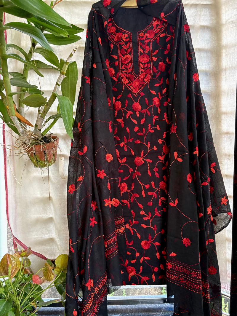 Phulkari Suit in Pure Cotton