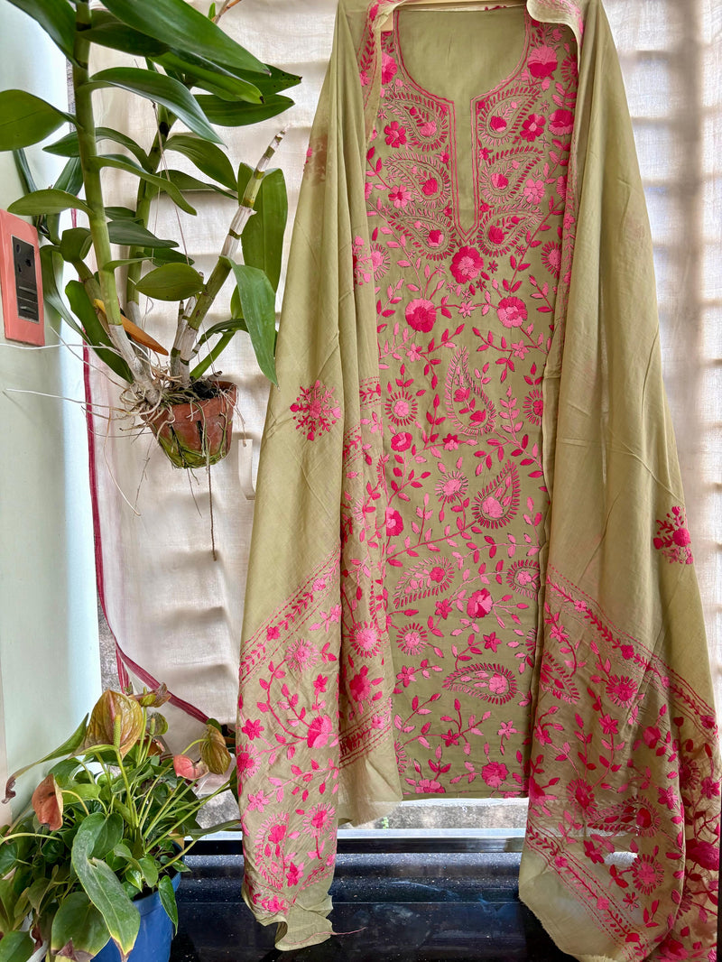Phulkari Suit in Pure Cotton