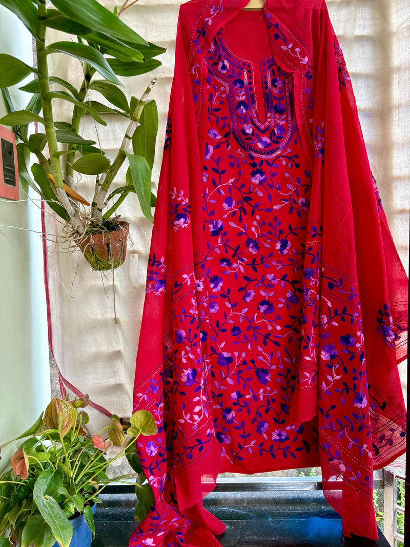 Phulkari Suit in Pure Cotton