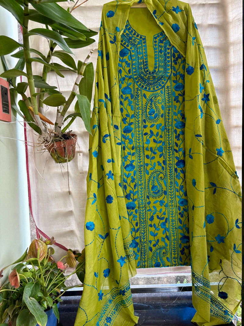 Phulkari Suit in Pure Cotton