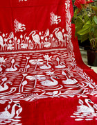 Kantha Work Saree