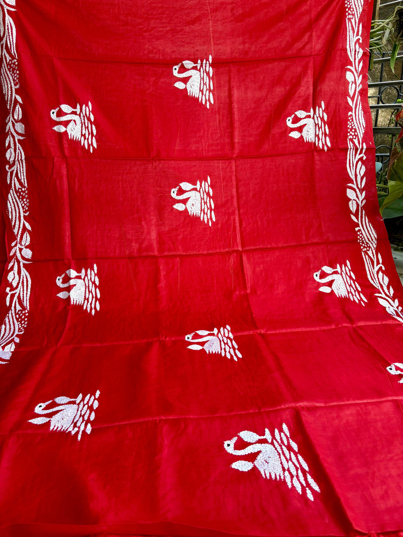 Kantha Work Saree