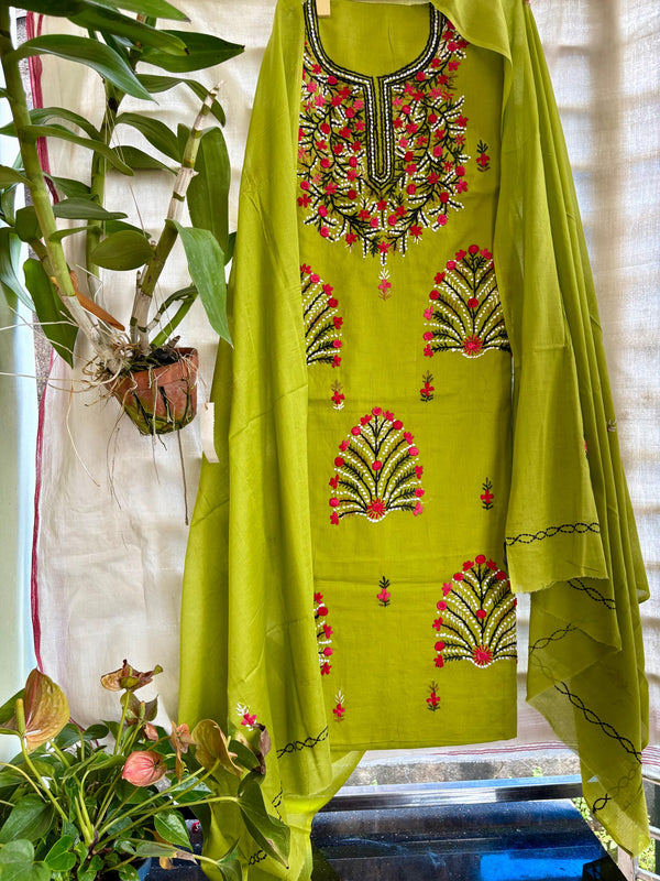 French Knot & Bullion in Pure Cotton