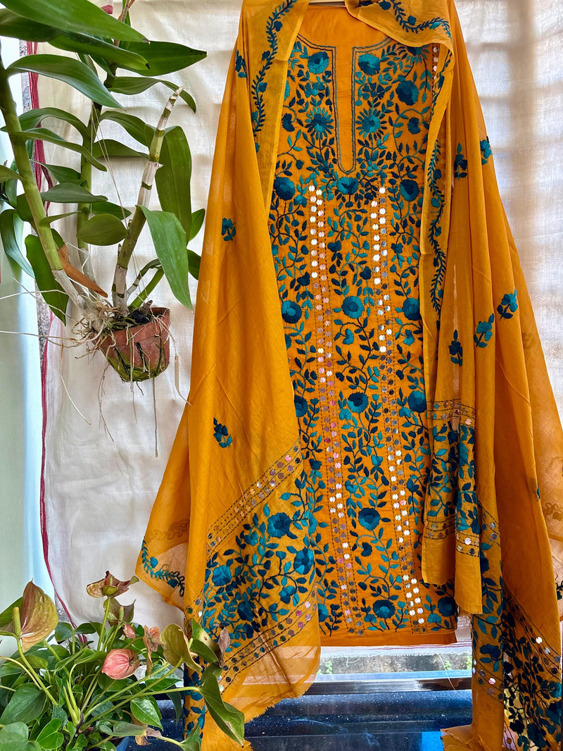 Phulkari Suit in Pure Cotton