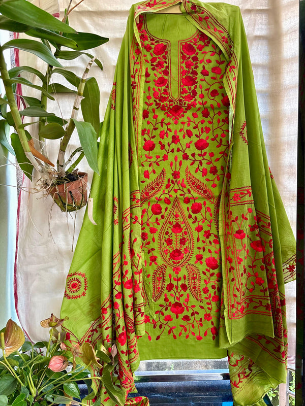 Phulkari Suit in Pure Cotton