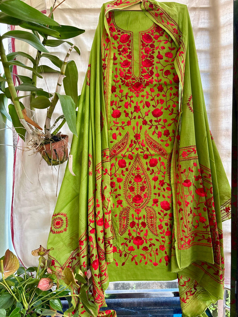 Phulkari Suit in Pure Cotton