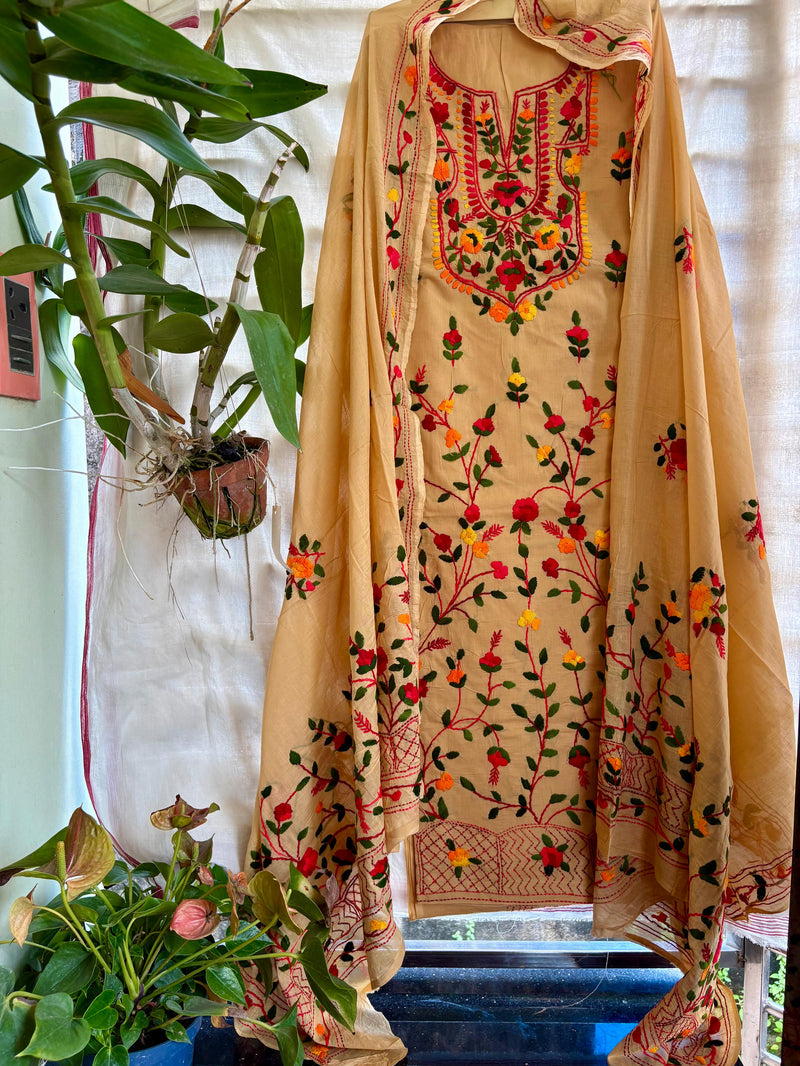 Phulkari Suit in Pure Cotton