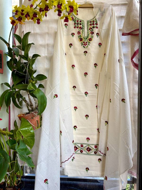 Thread Work Suit in Pure Cotton