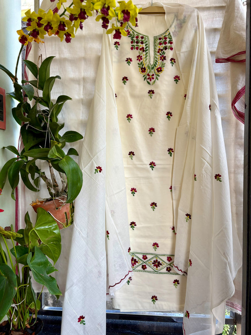 Thread Work Suit in Pure Cotton