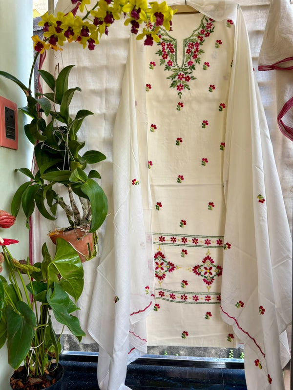Thread Work Suit in Pure Cotton