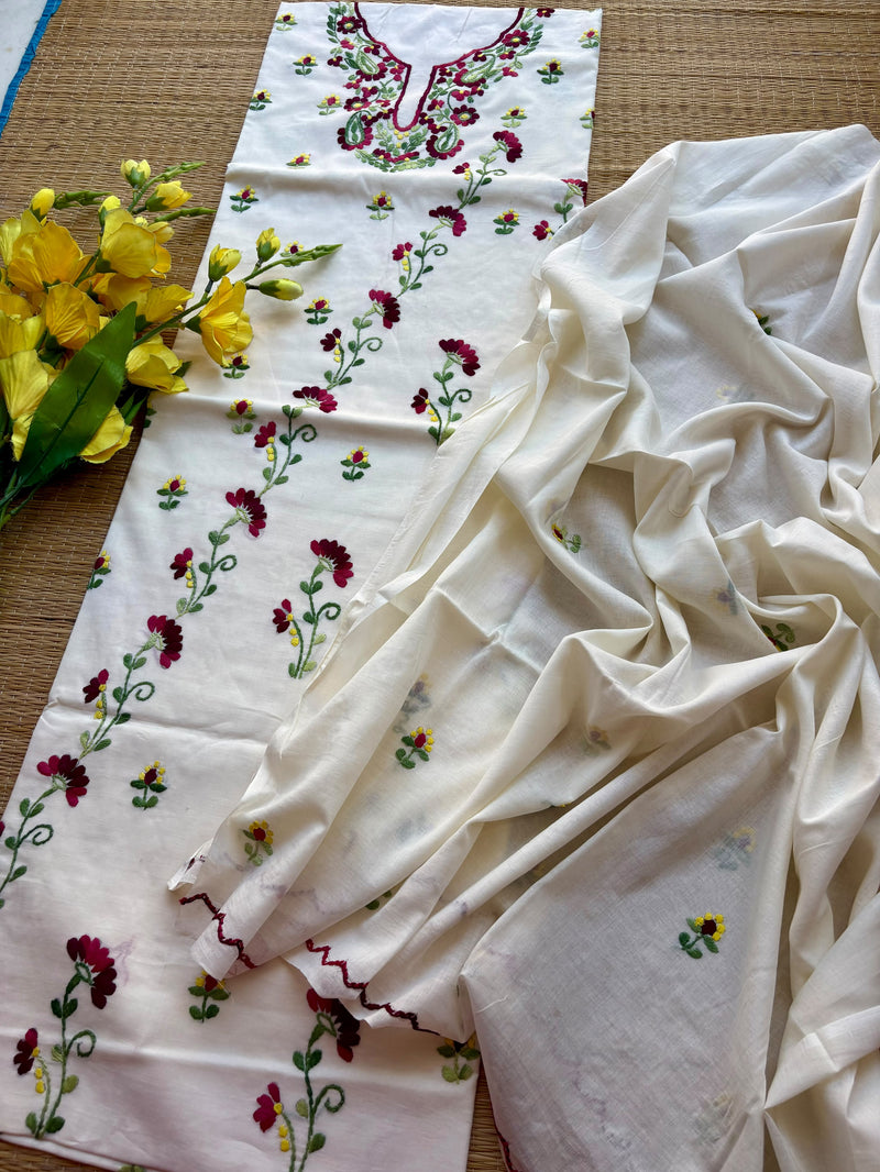 Thread Work Suit in Pure Cotton