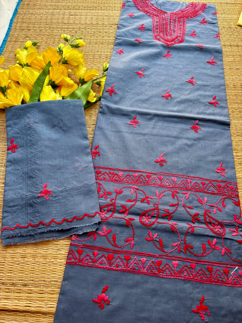 Thread Work Suit in Pure Cotton
