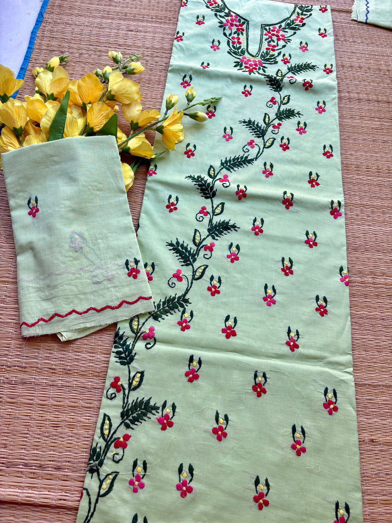 Thread Work Suit in Pure Cotton