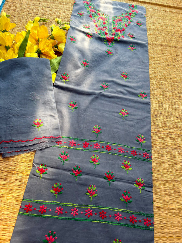Thread Work Suit in Pure Cotton