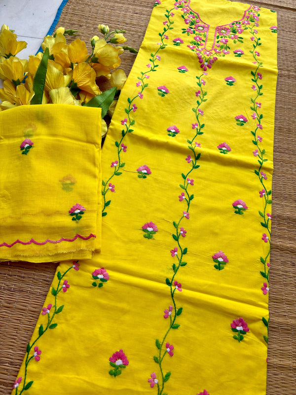 Thread Work Suit in Pure Cotton