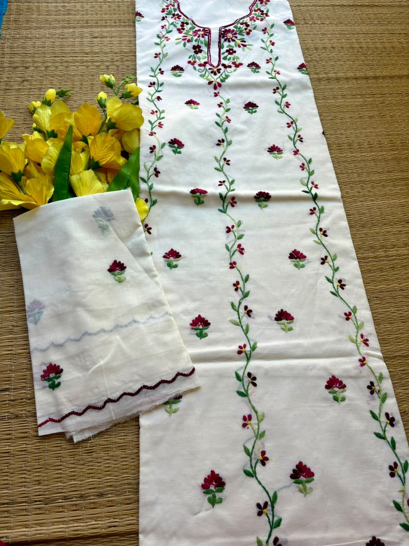 Thread Work Suit in Pure Cotton