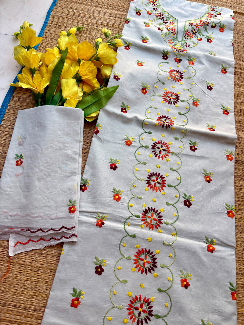 Thread Work Suit in Pure Cotton