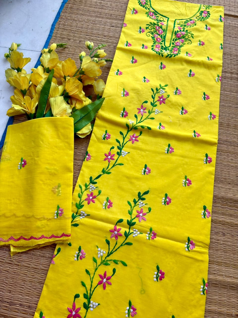 Thread Work Suit in Pure Cotton