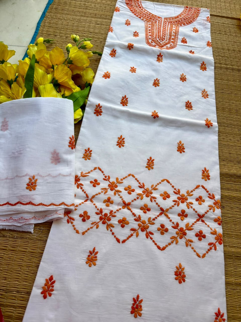 Thread Work Suit in Pure Cotton