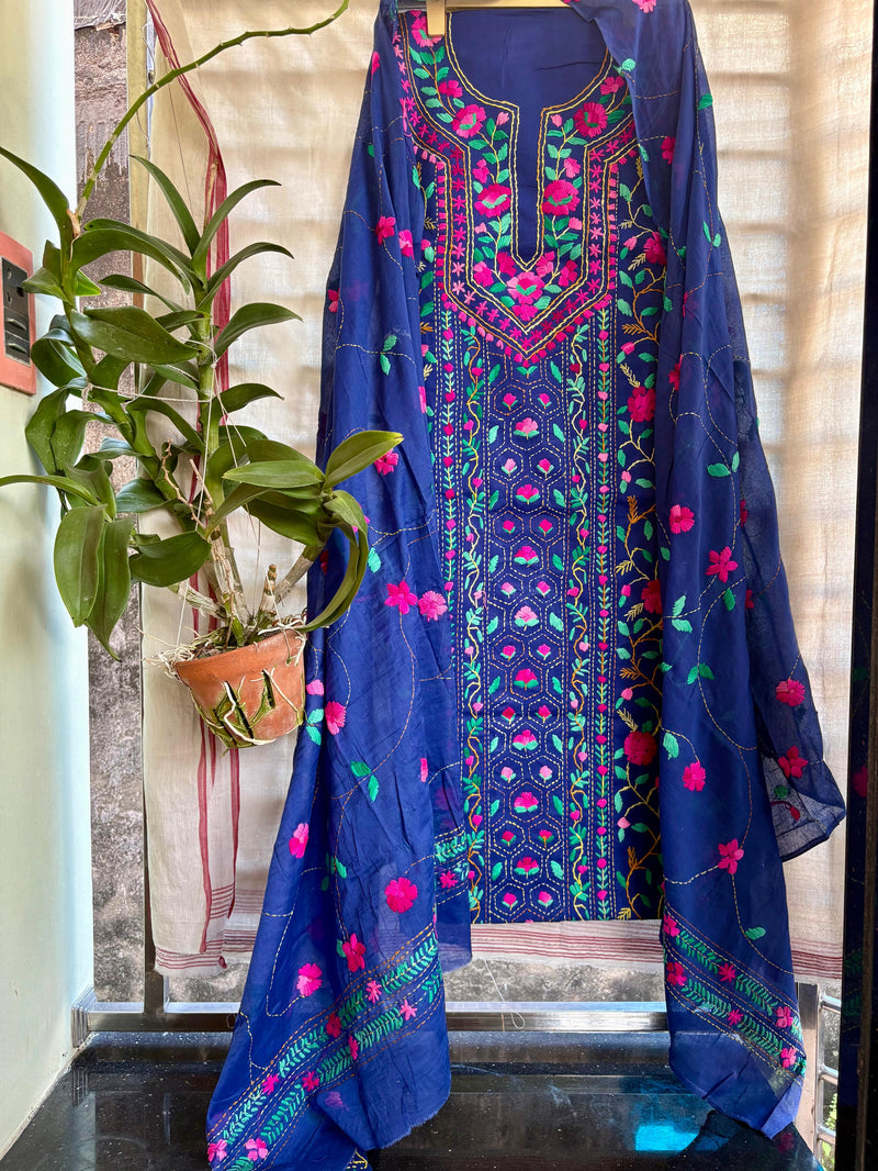 Phulkari Suit in Pure Cotton