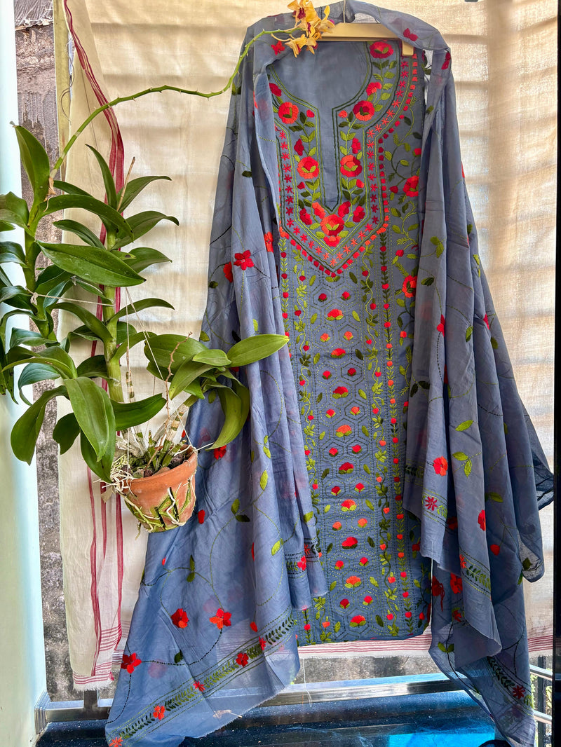 Phulkari Suit in Pure Cotton