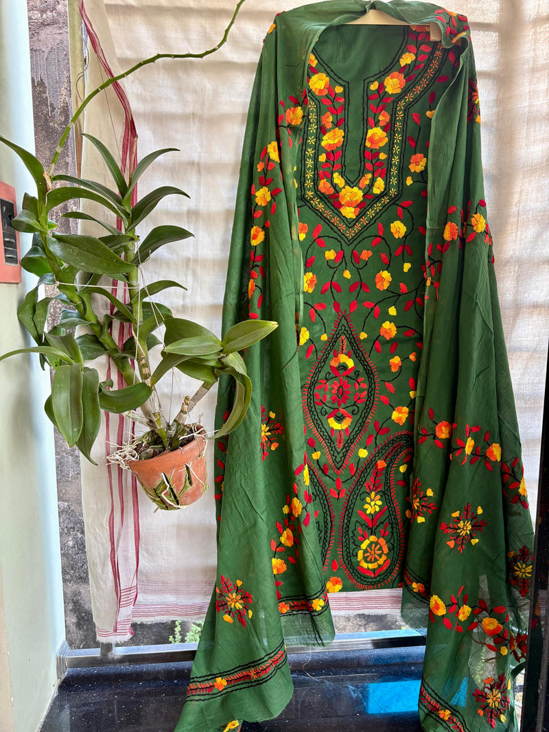 Phulkari Suit in Pure Cotton