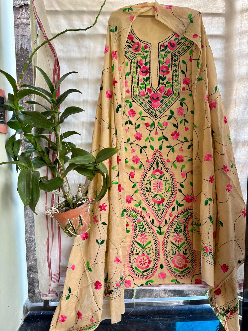 Phulkari Suit in Pure Cotton