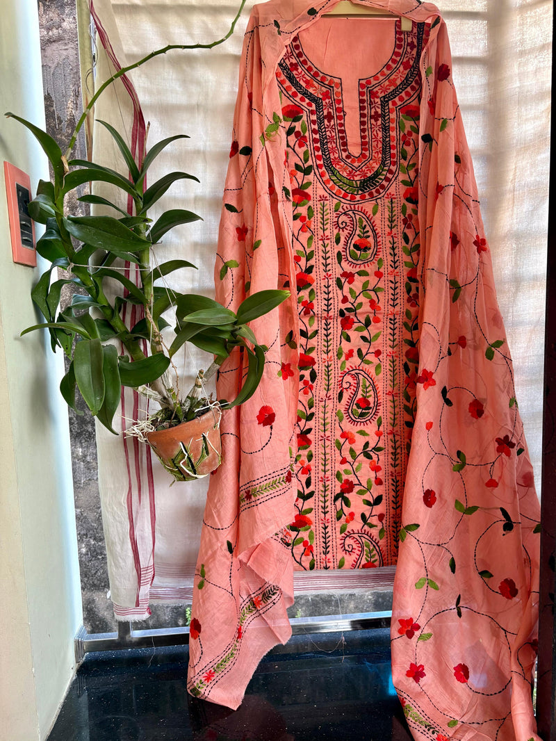 Phulkari Suit in Pure Cotton