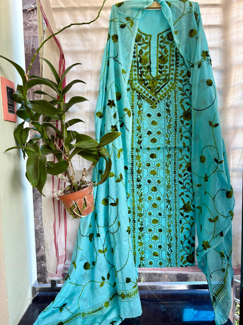 Phulkari Suit in Pure Cotton