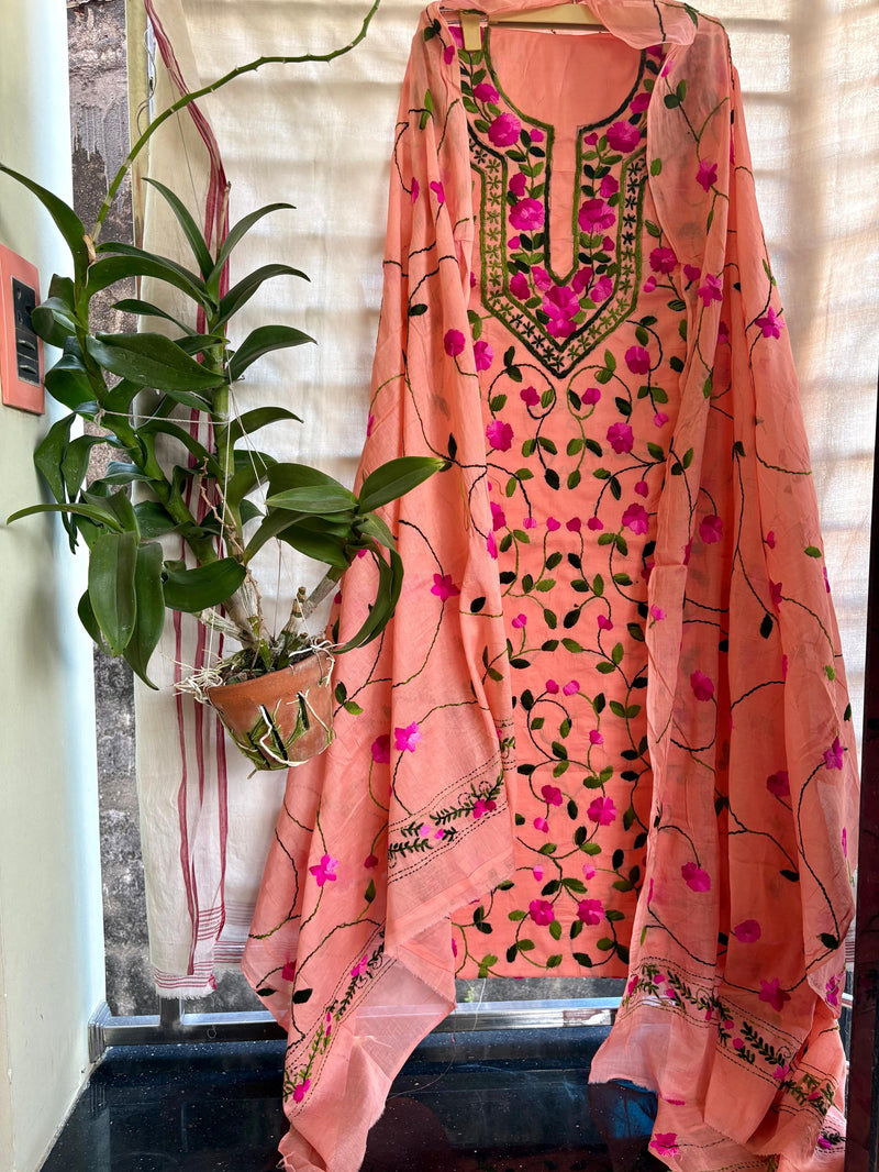 Phulkari Suit in Pure Cotton