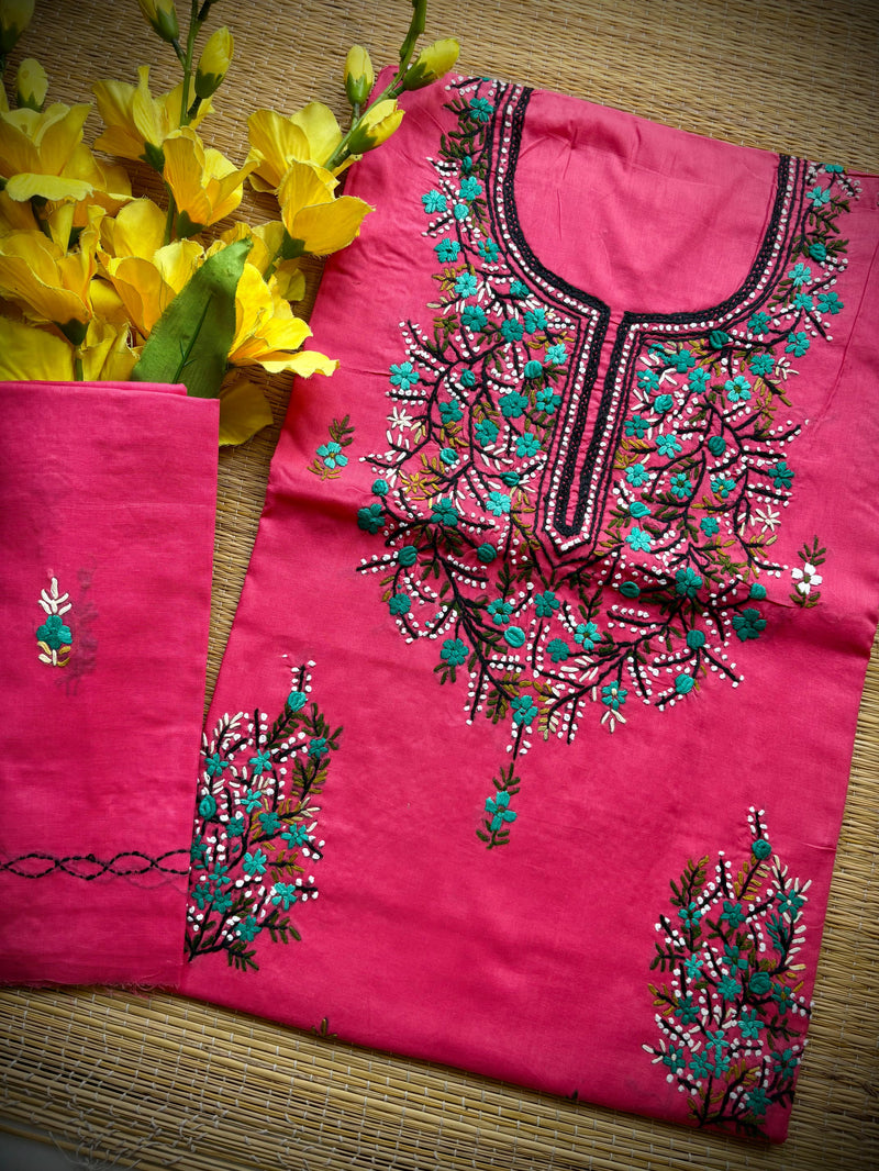 French Knot & Bullion in Pure Cotton