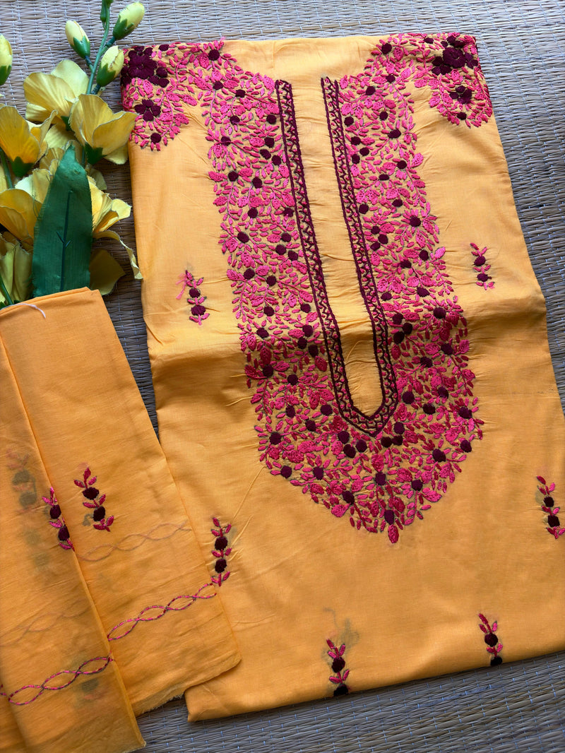French Knot & Bullion in Pure Cotton