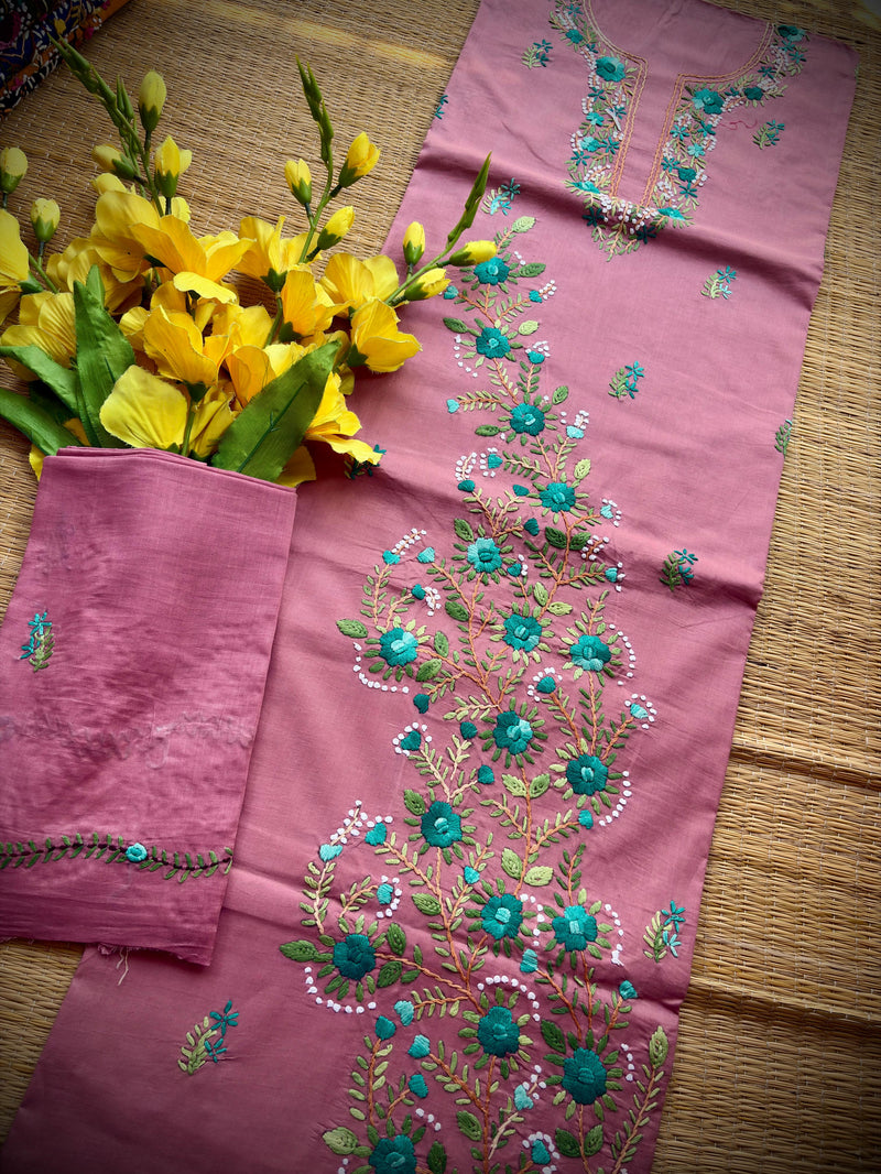 French Knot & Bullion in Pure Cotton