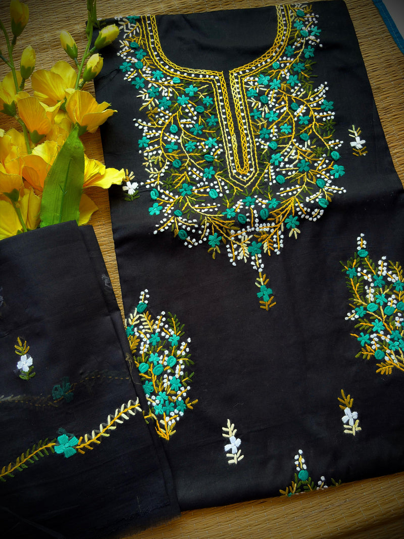 French Knot & Bullion in Pure Cotton