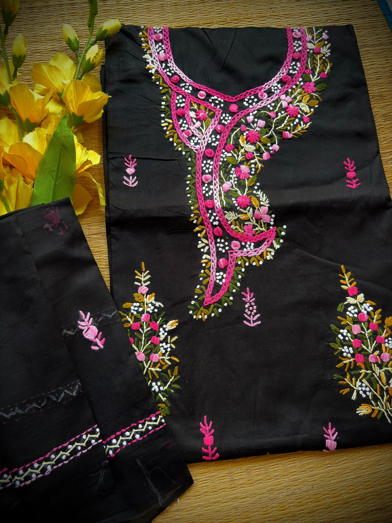 French Knot & Bullion in Pure Cotton