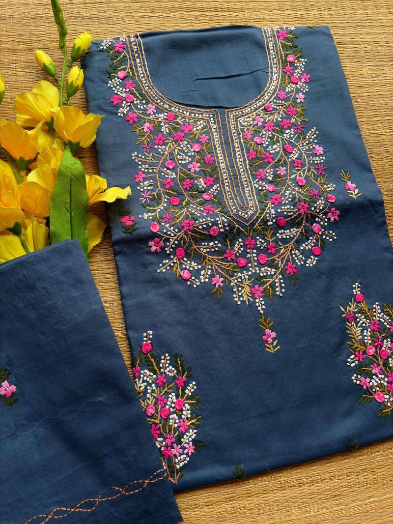 French Knot & Bullion in Pure Cotton