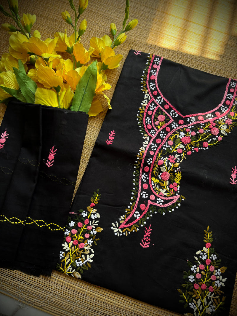 French Knot & Bullion in Pure Cotton