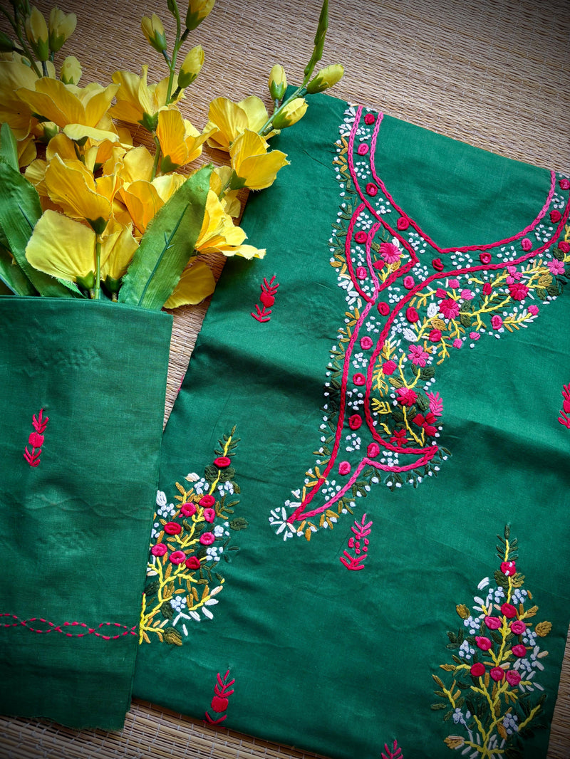 French Knot & Bullion in Pure Cotton
